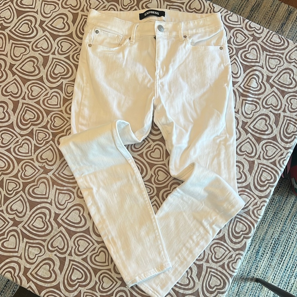Express white jeans / leggings